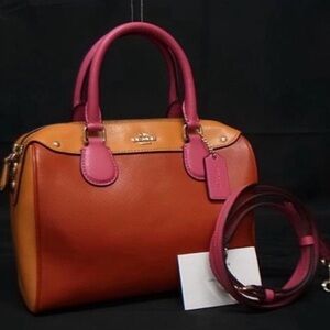 Coach Mini Bennett Satchel in Colorblock Leather